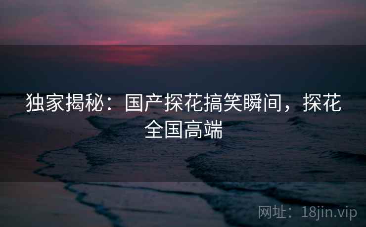 独家揭秘：国产探花搞笑瞬间，探花全国高端