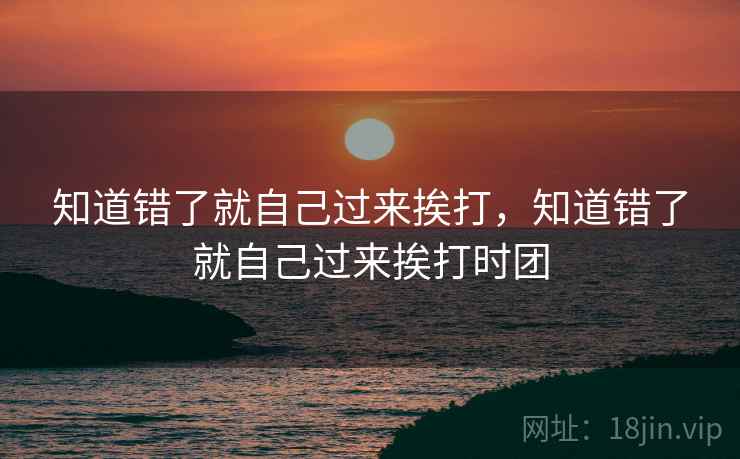 知道错了就自己过来挨打，知道错了就自己过来挨打时团